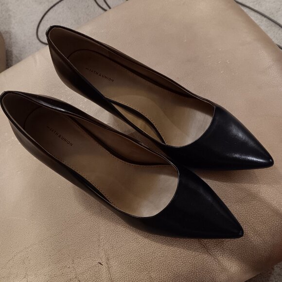 **14TH & UNION BLACK 3" PUMPS** - Picture 4 of 8